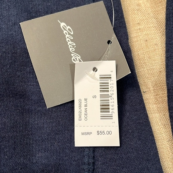 Eddie Bauer Men's Ocean Blue 1/4 Zip Pullover/NWT/S - Picture 7 of 11